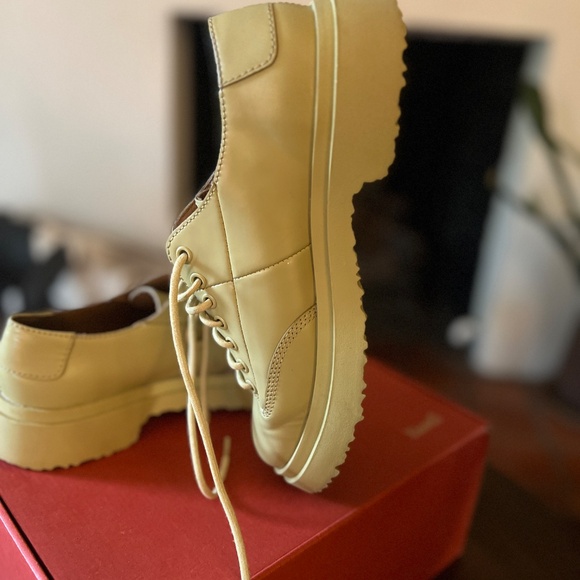 Camper Walden Derby - Green-Beige - Women's Size 38 (8 US) - Picture 3 of 6